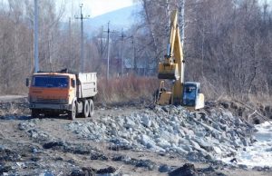 На острове Пихтовом завершено берегоукрепление