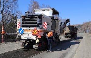 На Чуйском тракте стартовали ремонтные работы На Чуйском тракте стартовали ремонтные работы