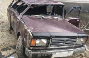 В долине Чулышмана опрокинулся ВАЗ с пассажирами
