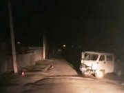 Житель Акташа пьяный сел за руль и врезался в столб Житель Акташа пьяный сел за руль и врезался в столб