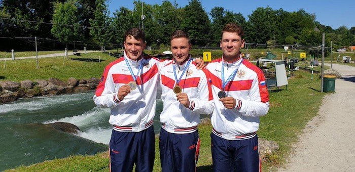 Кирилл Сеткин завоевал бронзовую медаль чемпионата Европы по гребному слалому