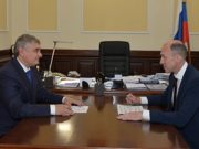 Олег Хорохордин провел совещание с руководителем «Россети Сибирь» Павлом Акилиным