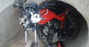 Нетрезвый молодой мотоциклист без прав устроил ДТП и спрятал мотоцикл от полиции