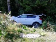 Турист из Томска опрокинул машину в кювет на дороге Турист из Томска опрокинул машину в кювет на дороге