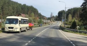 В Манжероке автобус сбил велосипедиста из Барнаула