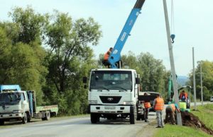 В Туньже обустраивают электроосвещение дороги на Артыбаш В Туньже обустраивают электроосвещение дороги на Артыбаш