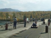 Строительство моста через Катунь в районе Тюнгура завершается
