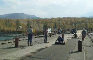 Строительство моста через Катунь в районе Тюнгура завершается