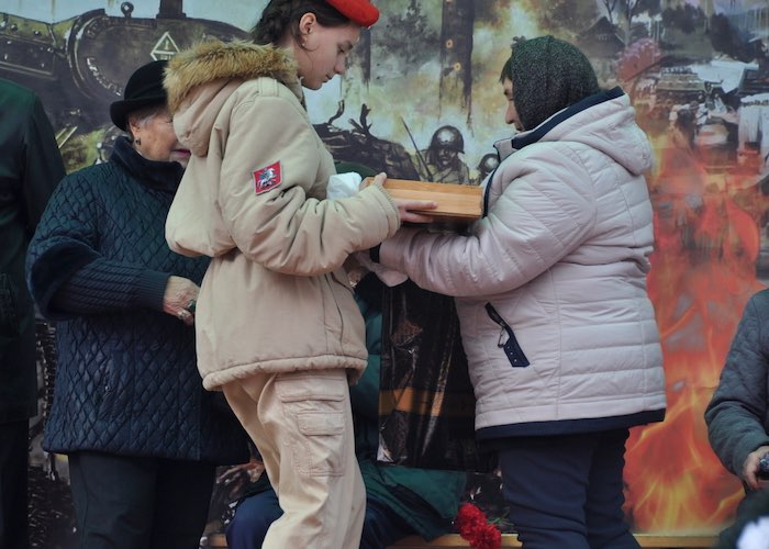 В Московской области перезахоронили воина, ушедшего на фронт с Алтая