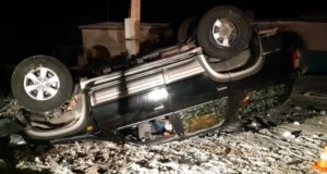 На дороге из Кош-Агача в Беляши ночью перевернулась Тoyota Hilux Surf На дороге из Кош-Агача в Беляши ночью перевернулась Тoyota Hilux Surf