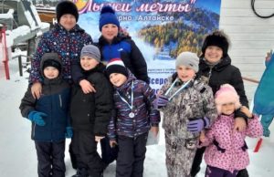 В Манжероке прошли соревнования среди детей, участвующих в программе «Лыжи мечты»