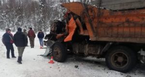 Два грузовика столкнулись на трассе в Турочакском районе Два грузовика столкнулись на трассе в Турочакском районе