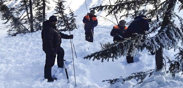 Тело попавшего под лавину охотника нашли в Усть-Коксинском районе