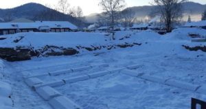 Строительство детсадов в Турочаке и Бийке: начался монтаж фундаментов