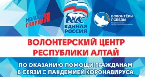 «Единая Россия» направит более 400 волонтеров для оказания помощи гражданам в связи с пандемией коронавируса
