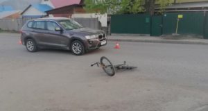 Водитель на BMW сбил несовершеннолетнего велосипедиста в Кызыл-Озеке