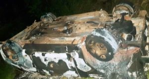 ВАЗ перевернулся и сгорел в Шебалинском районе, водителя ищут ВАЗ перевернулся и сгорел в Шебалинском районе, водителя ищут