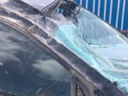 Lexus под управлением автоледи слетел с дороги Lexus под управление автоледи слетел с дороги