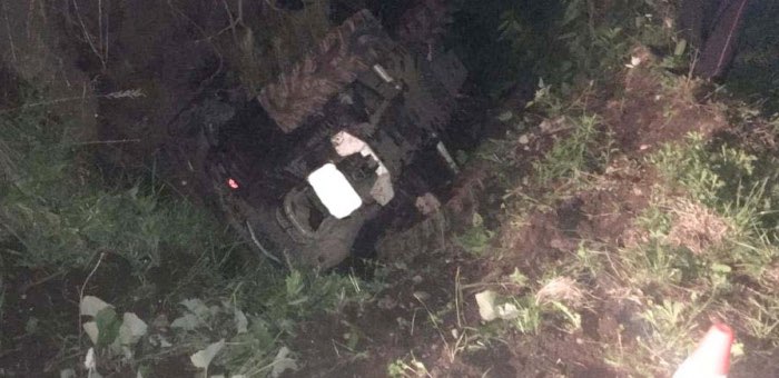 В Соузге мужчина опрокинулся в кювет на квадроцикле