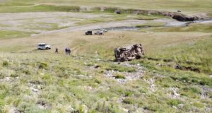В урочище Бугузун перевернулся УАЗ, водитель погиб В урочище Бугузун перевернулся УАЗ, водитель погиб