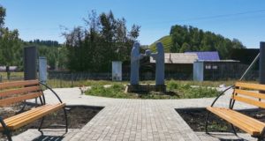 В Гусевке завершается обустройстве Аллеи памяти
