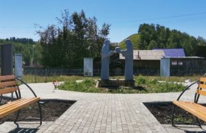 В Гусевке завершается обустройстве Аллеи памяти
