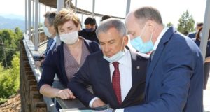 Президент Татарстана посетил панорамный парк «Гора Туугая» Президент Татарстана посетил панорамный парк «Гора Туугая»