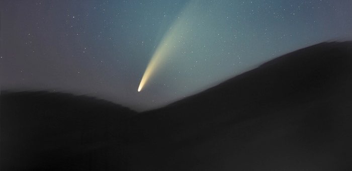 Живописная комета на алтайском небосклоне (фото и видео)