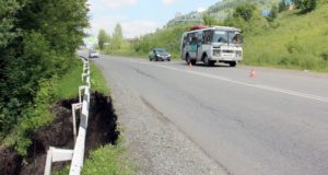 Из-за оползня ограничено движение транспорта между Горно-Алтайском и Кызыл-Озеком
