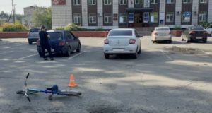 Жительница Бийска сбила пешехода с велосипедом