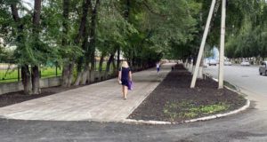 Завершен ремонт тротуара по проспекту Коммунистическому