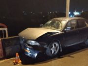 Нетрезвый житель Онгудайского района на Toyota Camry врезался в бетонное ограждение