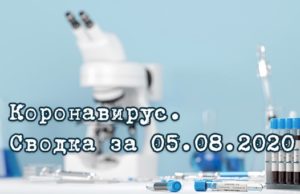 Ситуация с коронавирусом в Республике Алтай. Сводка за 5 августа Ситуация с коронавирусом в Республике Алтай. Сводка за 5 августа