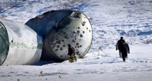 Четыре бака окислителя ракеты-носителя «Протон» вывезли с территории Чемальского района Четыре бака окислителя ракеты-носителя «Протон» вывезли с территории Чемальского района
