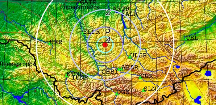 Землетрясение магнитудой 4,0 произошло в Онгудайском районе