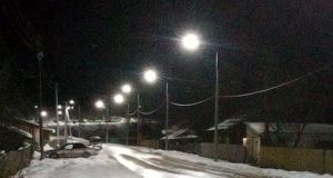 В Ынырге появилось уличное освещение