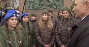 Курсант «Вымпела» Злата Григорьева встретилась с президентом России