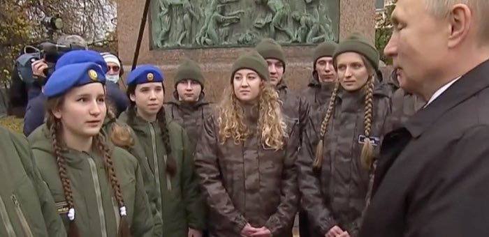 Курсант «Вымпела» Злата Григорьева встретилась с президентом России