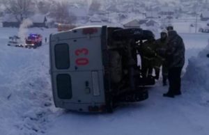 В Чое перевернулся УАЗ – водитель не справился с управлением
