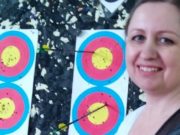 Стрельба из лука. Очередные победы Олеси и Рустама! Стрельба из лука. Очередные победы Олеси и Рустама!