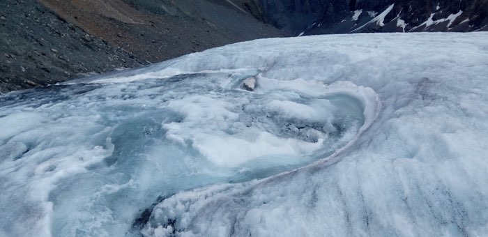 107 сантиметров высоты потерял ледник Левый Актру в 2020 году