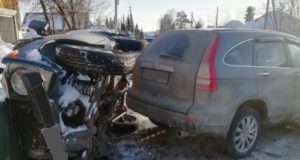 Два автомобиля столкнулись в Турочаке, госпитализированы три человека, в том числе ребенок