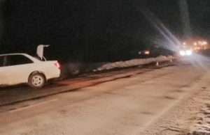 Пешеход попал под колеса автомобиля на Телецком тракте Пешеход попал под колеса автомобиля на Телецком тракте