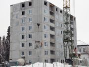 Строительство жилого дома по переулку Театральному близится к завершению