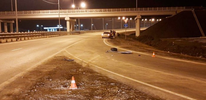 Молодой горожанин устроил аварию на Чуйском тракте возле аэропорта