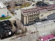 На месте сгоревшей вечерней школы появится сквер На месте сгоревшей вечерней школы появится сквер