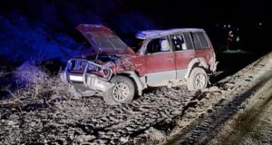 Ночная поездка на Mitsubishi Pajero завершилась драматически Ночная поездка на Mitsubishi Pajero завершилась драматически