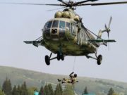 Силовики провели тренировку по беспарашютному десантированию