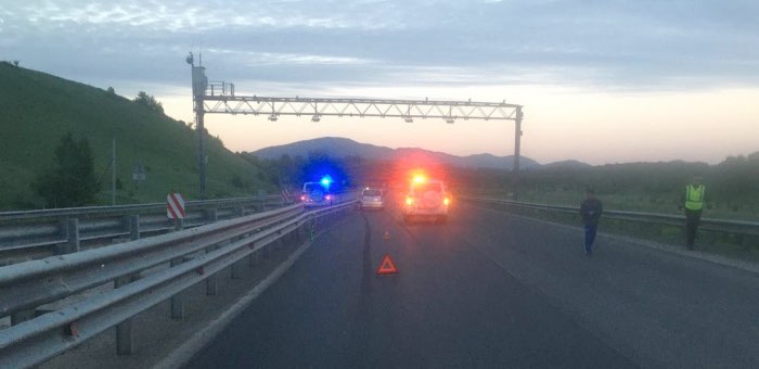 Ночью на Чуйском тракте возле аэропорта сбили пешехода