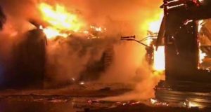 Школа в Мараловодке сгорела из-за неисправной электропроводки в котельной